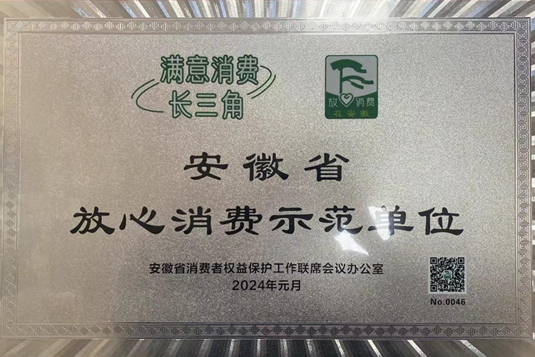 2024 安徽省放心消费示范单位.png
